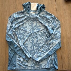 Huk Light Blue Fishing Sunshirt